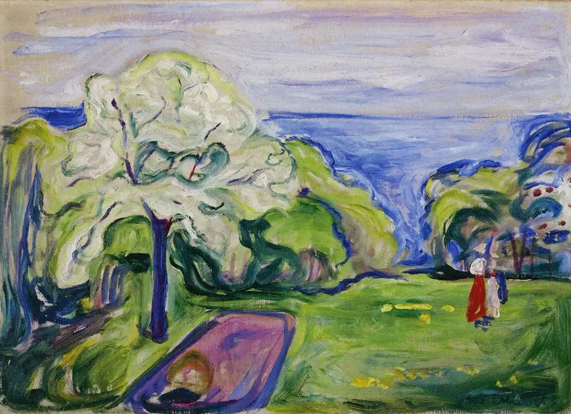 Cerisier en fleur - Edvard Munch