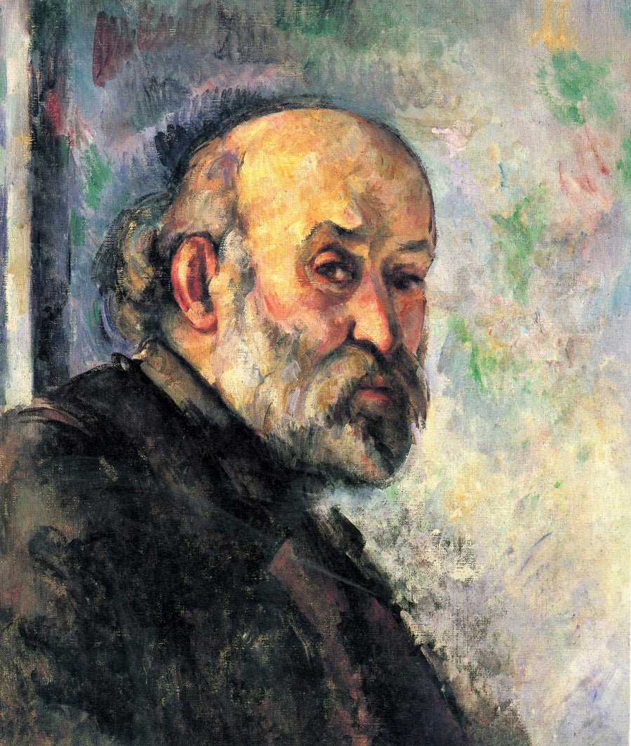 Autoportrait sur fond bleu, vers 1895 – Paul Cézanne