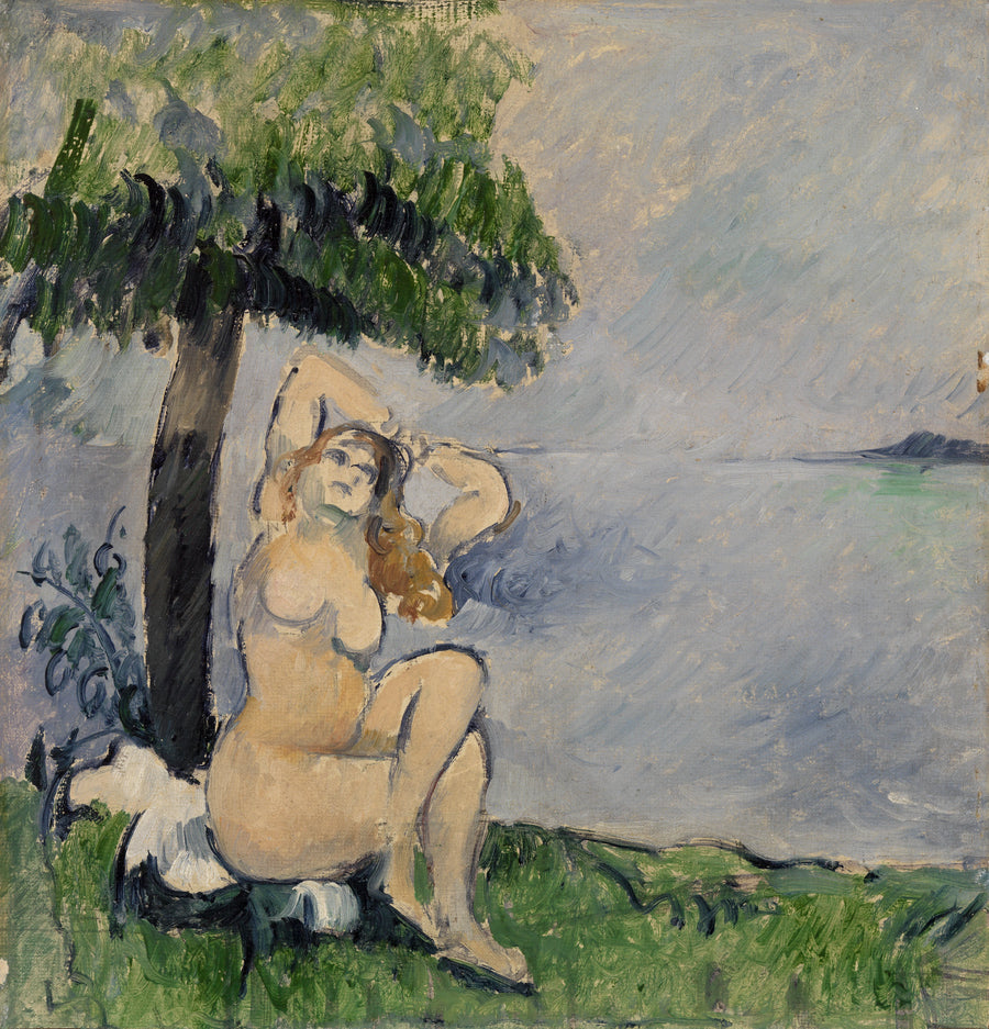 Baigneuse au bord de la mer, vers 1875 – Paul Cézanne