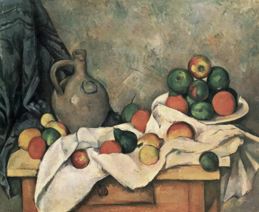 Rideau, cruchon et compotier, 1893–1894 – Paul Cézanne