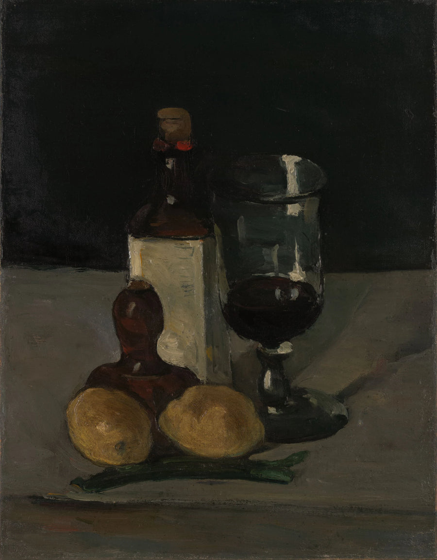Bouteille, verre et citrons, 1867–1869 (?) – Paul Cézanne