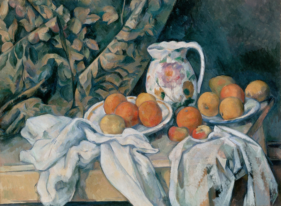 Nature morte aux draperies et au pichet fleuri, 1892–1894 – Paul Cézanne