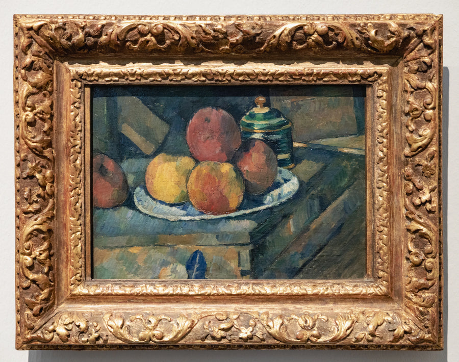 Fruits et boîte à poudre, vers 1877 – Paul Cézanne