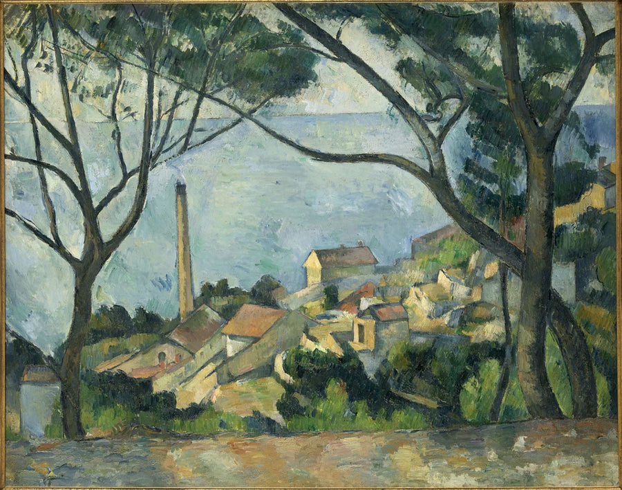 La Mer à l’Estaque derrière les arbres, 1878–1879 – Paul Cézanne