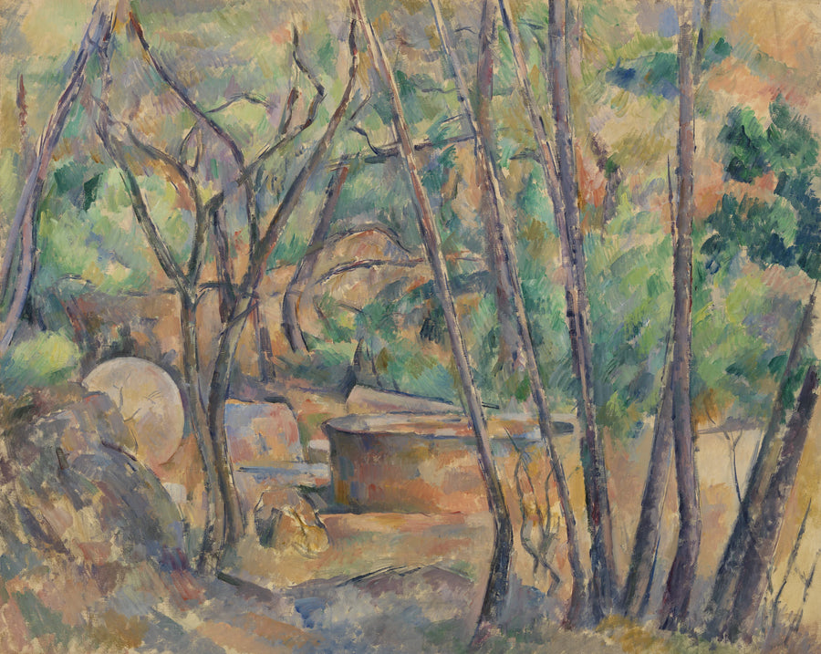 Meule et citerne en sous-bois, 1892–1894 – Paul Cézanne