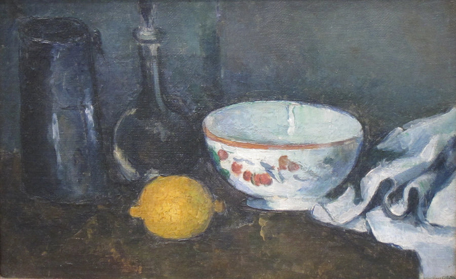 Nature morte en bleu avec citron, vers 1873–1877 – Paul Cézanne