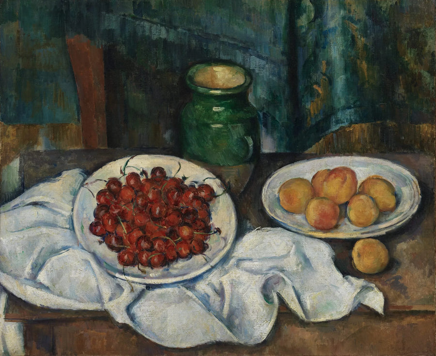 Nature morte au plat de cerises, 1885–1887 – Paul Cézanne
