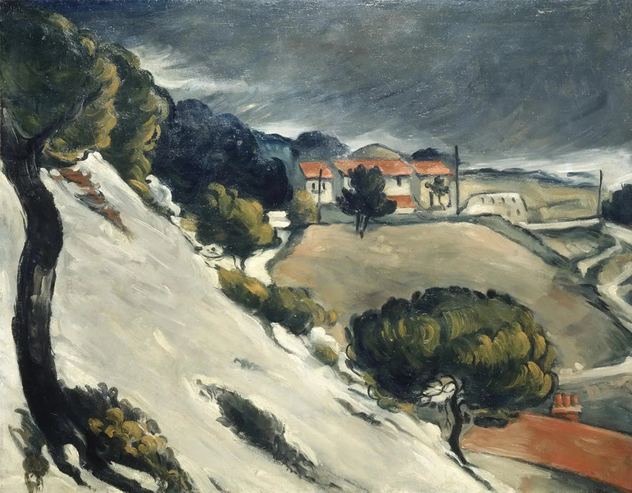 La Neige fondue à L’Estaque – Les Toits rouges, vers 1870 – Paul Cézanne