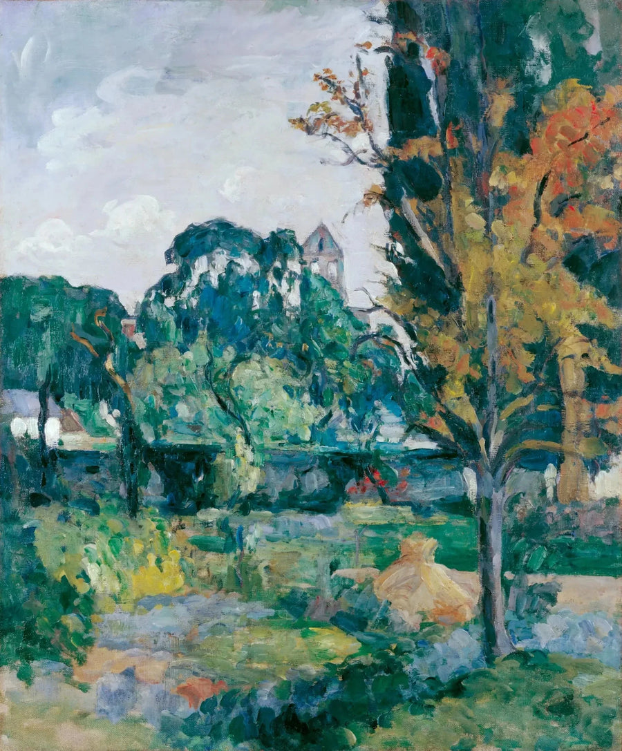 Paysage avec clocher, vers 1875 – Paul Cézanne
