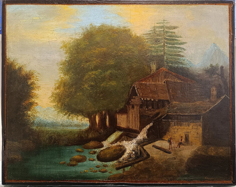 Paysage avec moulin, vers 1860 – Paul Cézanne