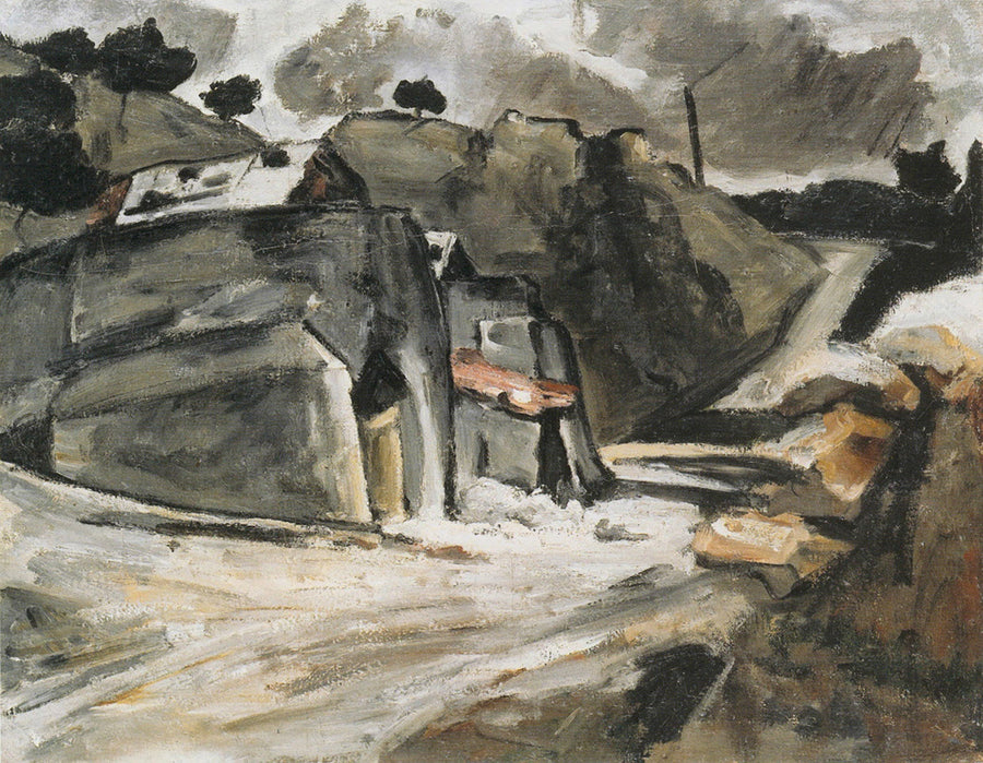 Rochers à L’Estaque, vers 1870 – Paul Cézanne