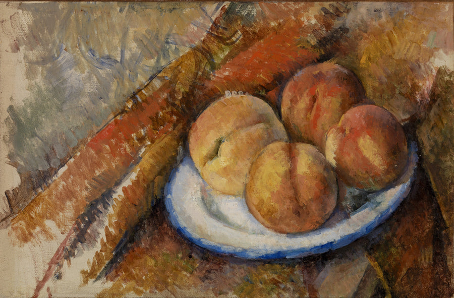 Quatre pêches sur une assiette, 1890–1894 – Paul Cézanne