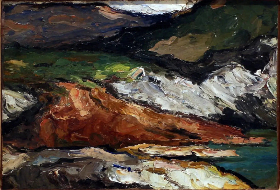 Rochers au bord de la mer, vers 1865–1866 – Paul Cézanne