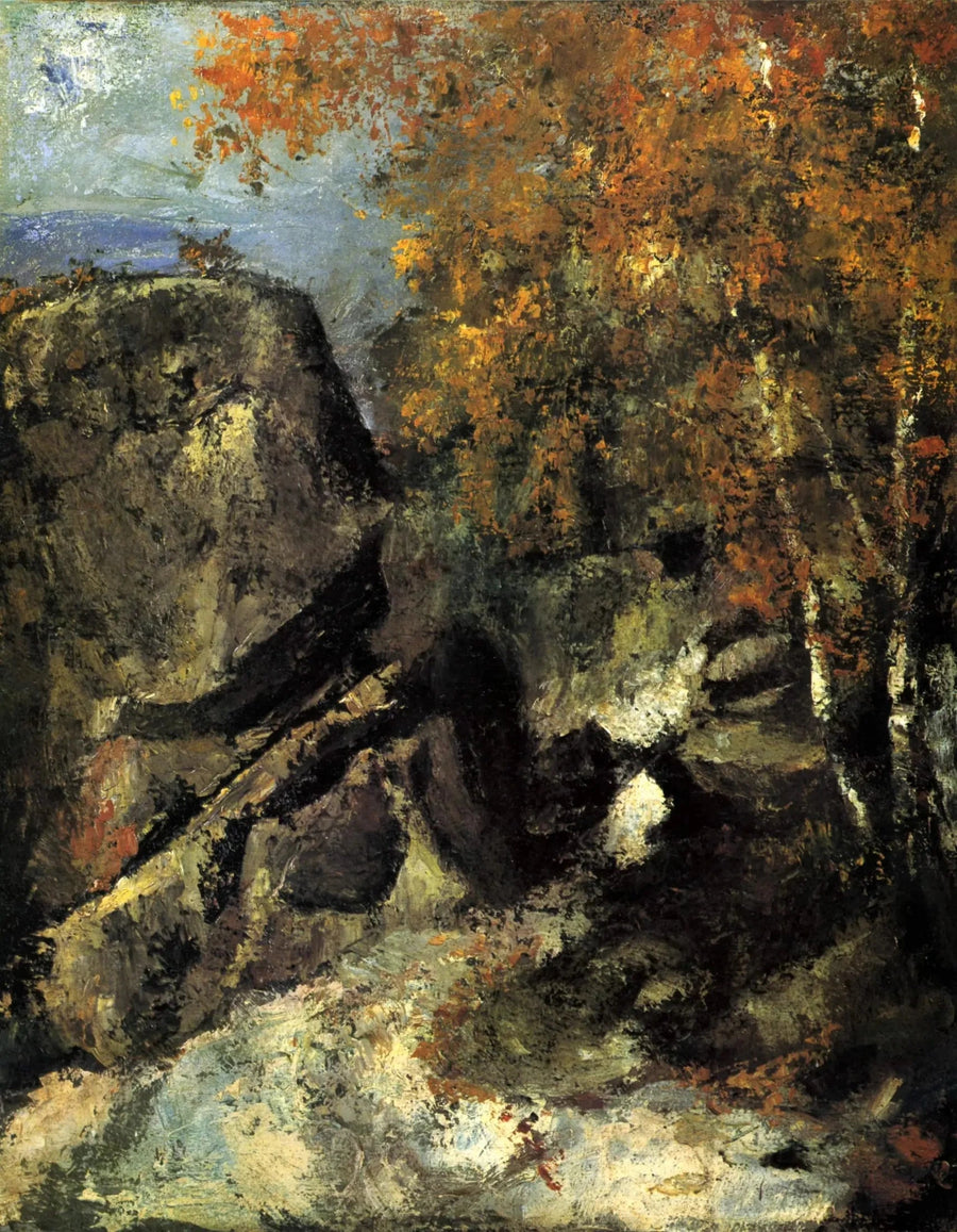 Rochers dans la forêt, 1865–1868 – Paul Cézanne