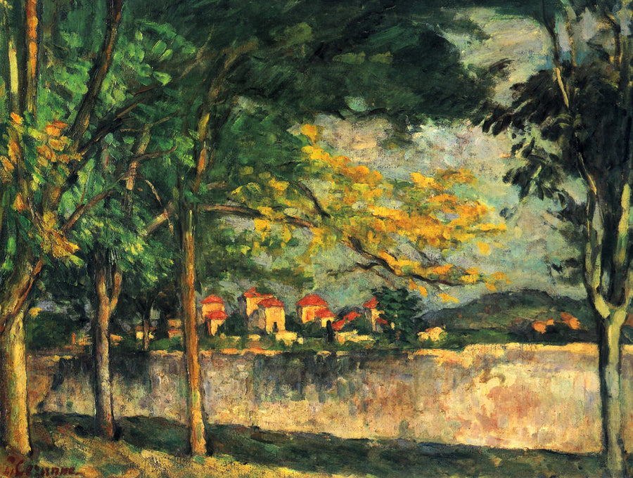 La Route (Le Mur d’enceinte), 1875–1876 – Paul Cézanne