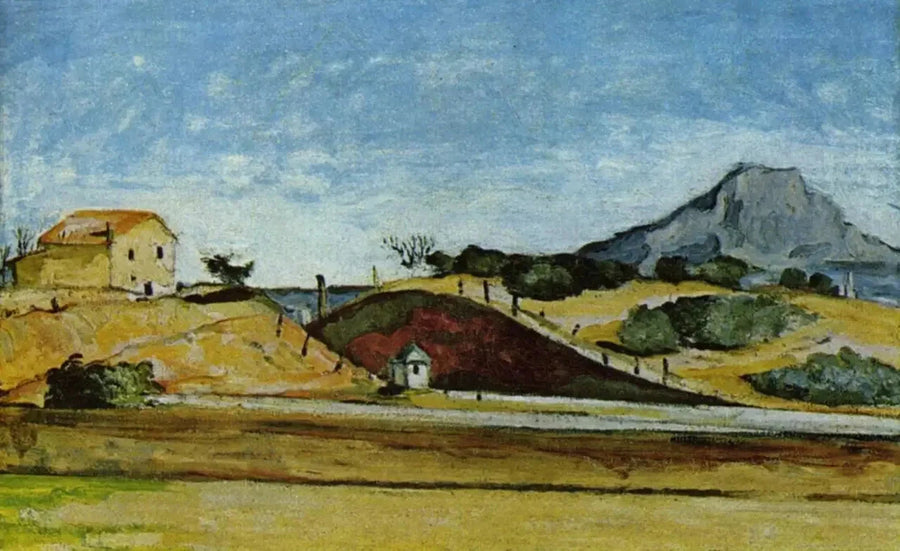 La Tranchée avec la montagne Sainte-Victoire, vers 1870 – Paul Cézanne