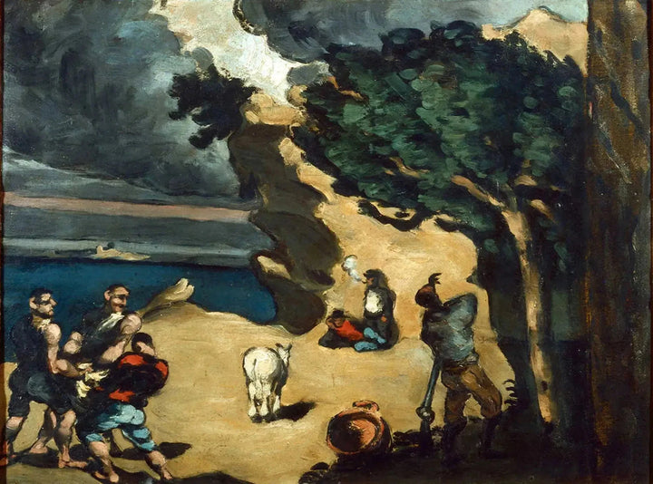 Les Voleurs et l’âne, vers 1870 – Paul Cézanne