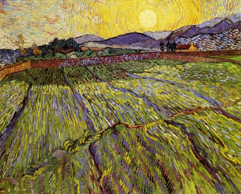 Champ clos avec soleil levant – Vincent van Gogh