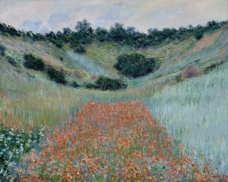 Champ de coquelicots dans un creux W1000 – Claude Monet