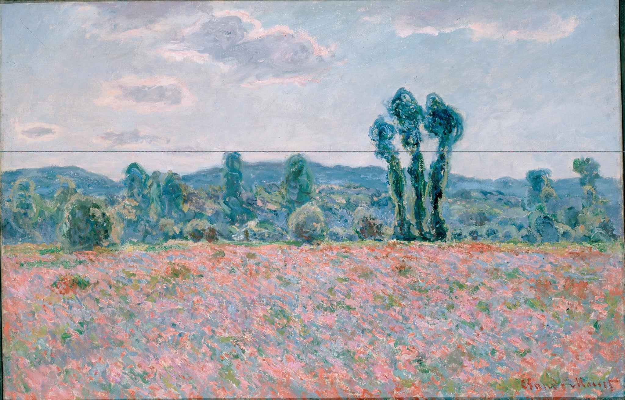 Champ de coquelicots à Giverny W1255 de Claude Monet – musée de l’Ermitage ГЭ-9004