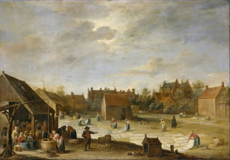 Champ de blanchiment - David Teniers le Jeune