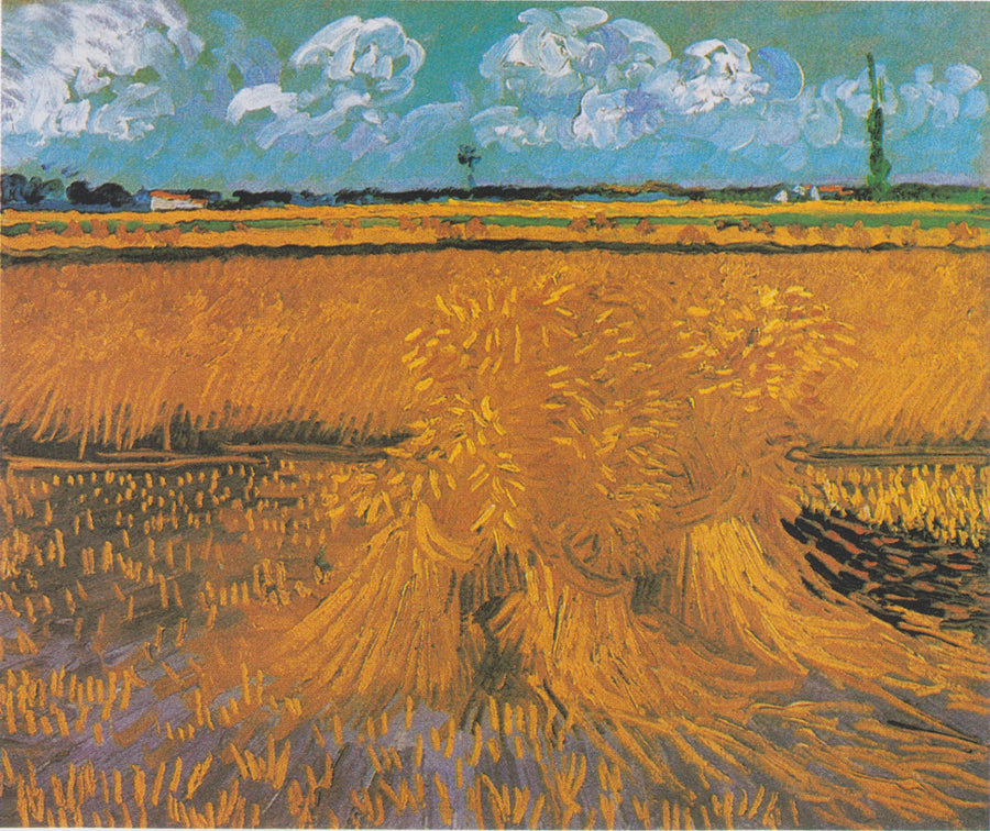 Champ de blé avec gerbes, F561 – Van Gogh