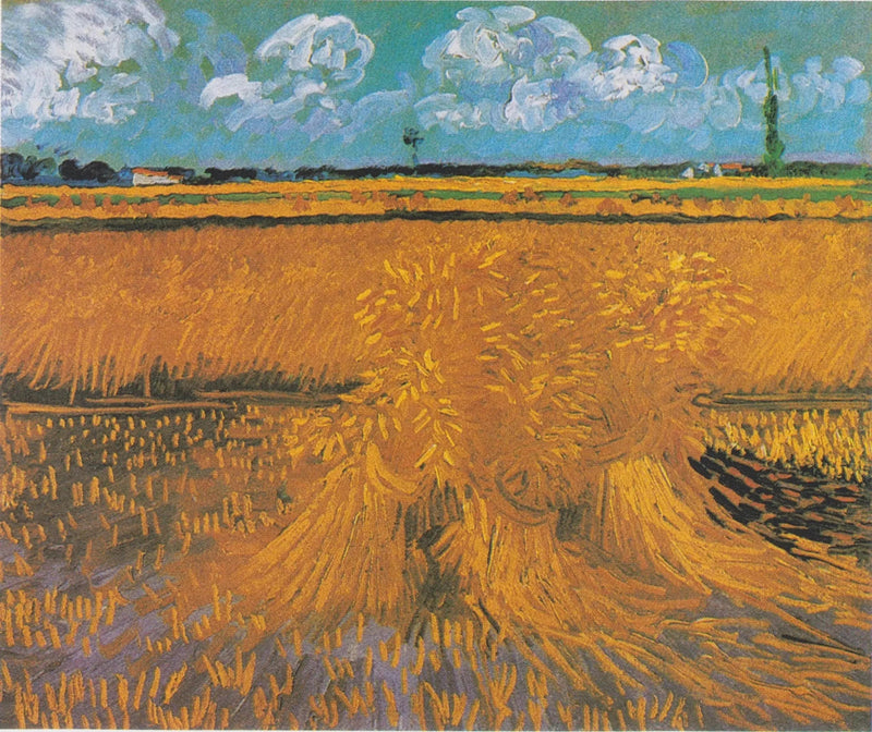 Champ de blé avec gerbes - Vincent van Gogh