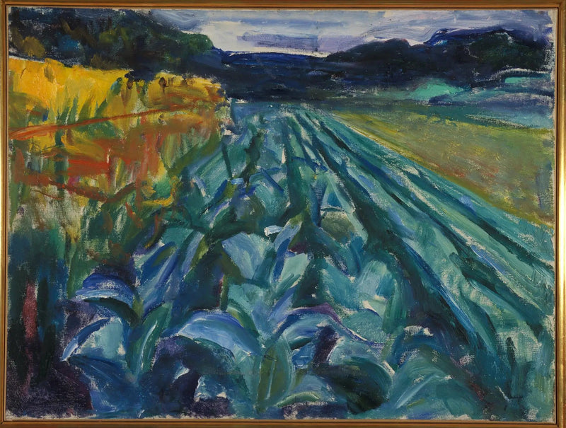 champ de choux - Edvard Munch