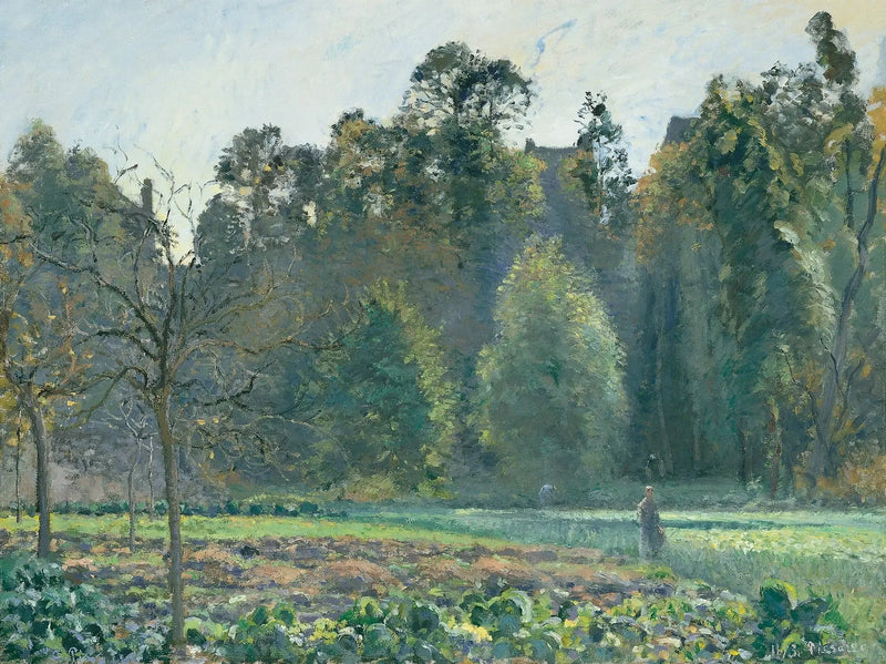 Champ de choux, Pontoise - Camille Pissarro