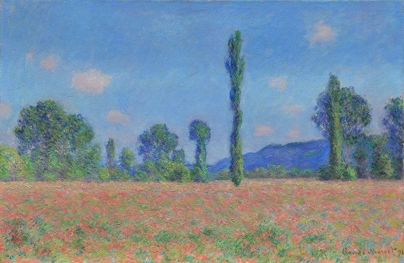 Champ de coquelicots à Giverny - Claude Monet