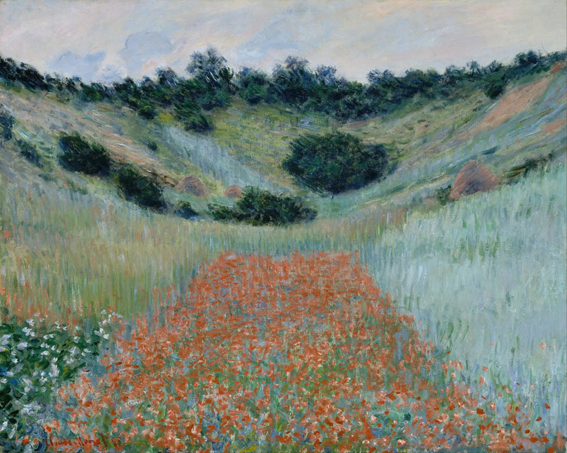 Champ de coquelicots dans un creux près de Giverny - Claude Monet