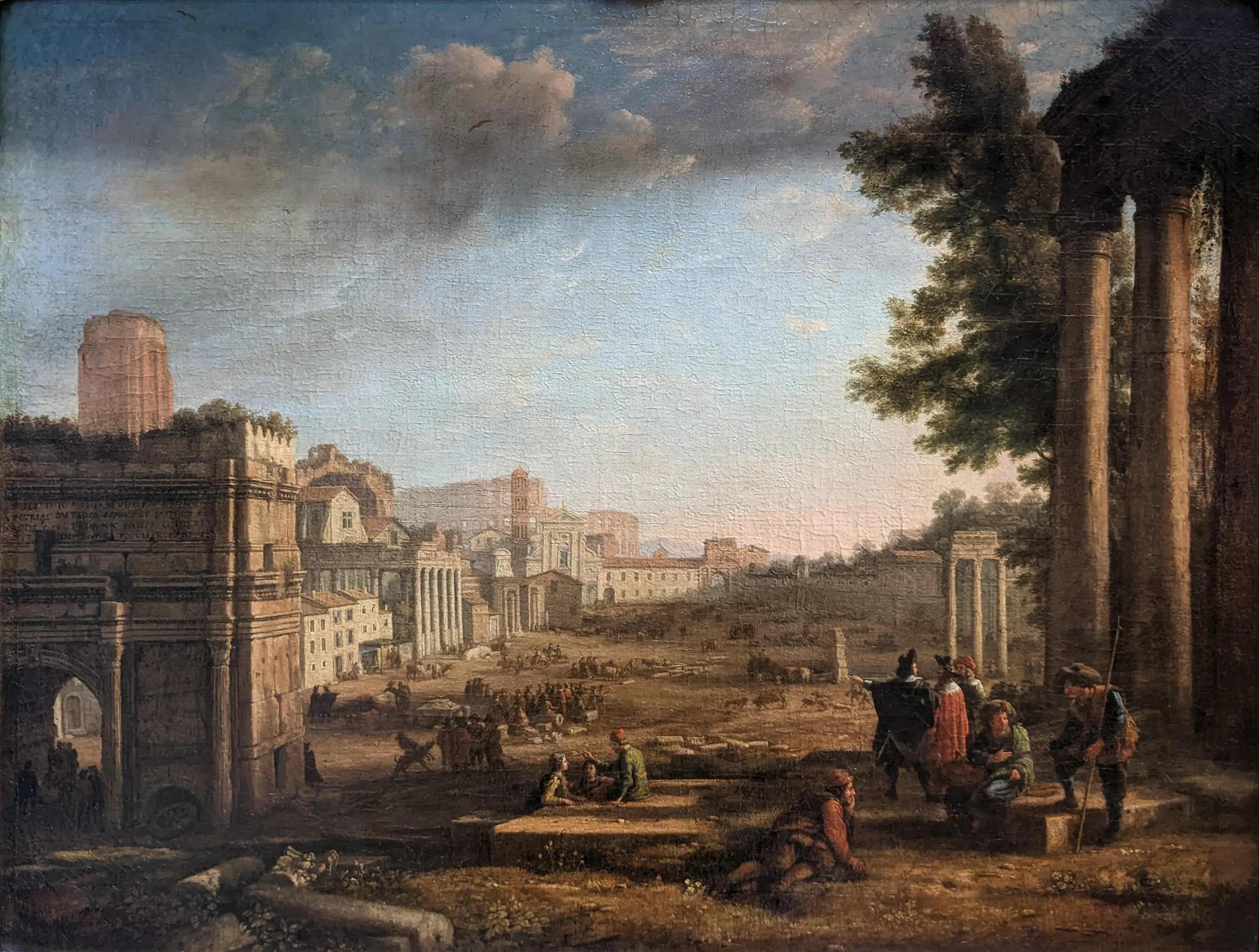 Champ de vaccination - Claude Lorrain image 1 reproduction de peinture à l’huile