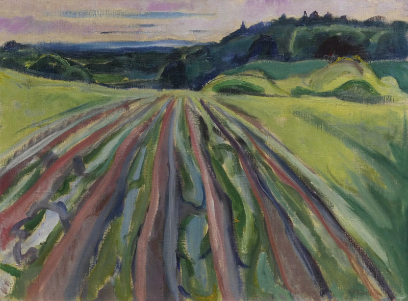 champ labouré - Edvard Munch