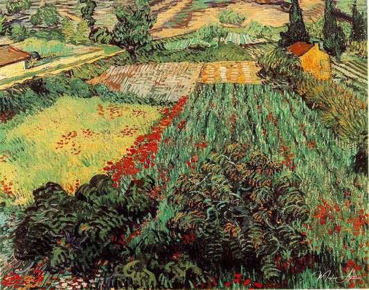 Champs aux coquelicots - Van Gogh - Reproductions de tableaux et peintures haut de gamme