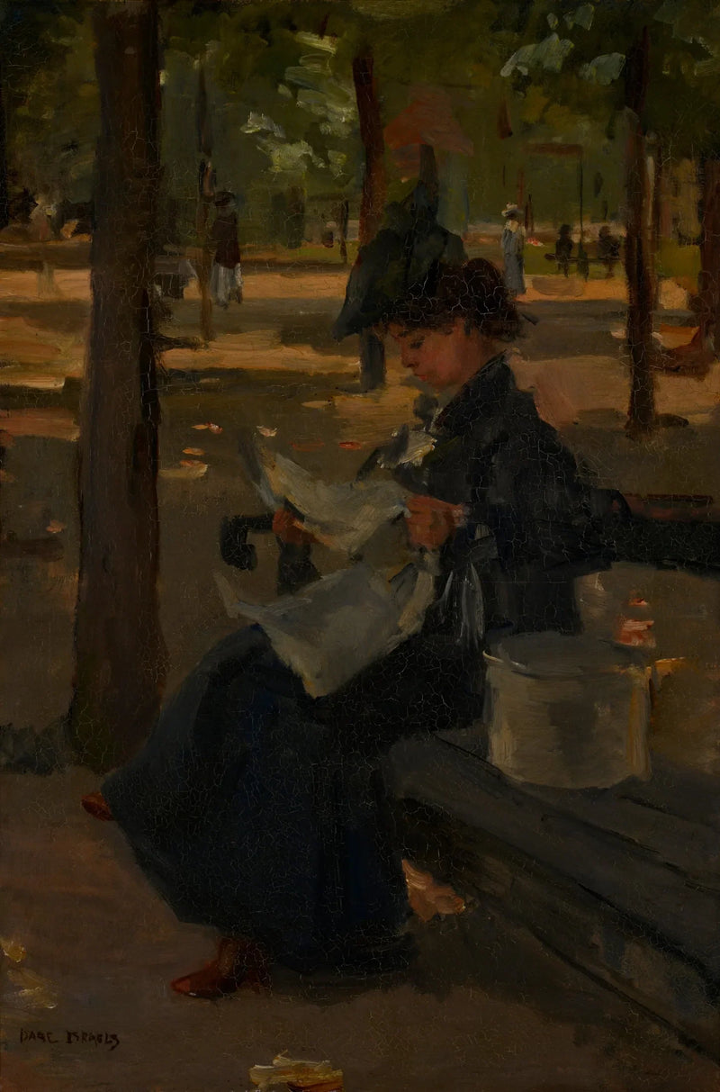 Chapelier dans un parc - Isaac Israëls