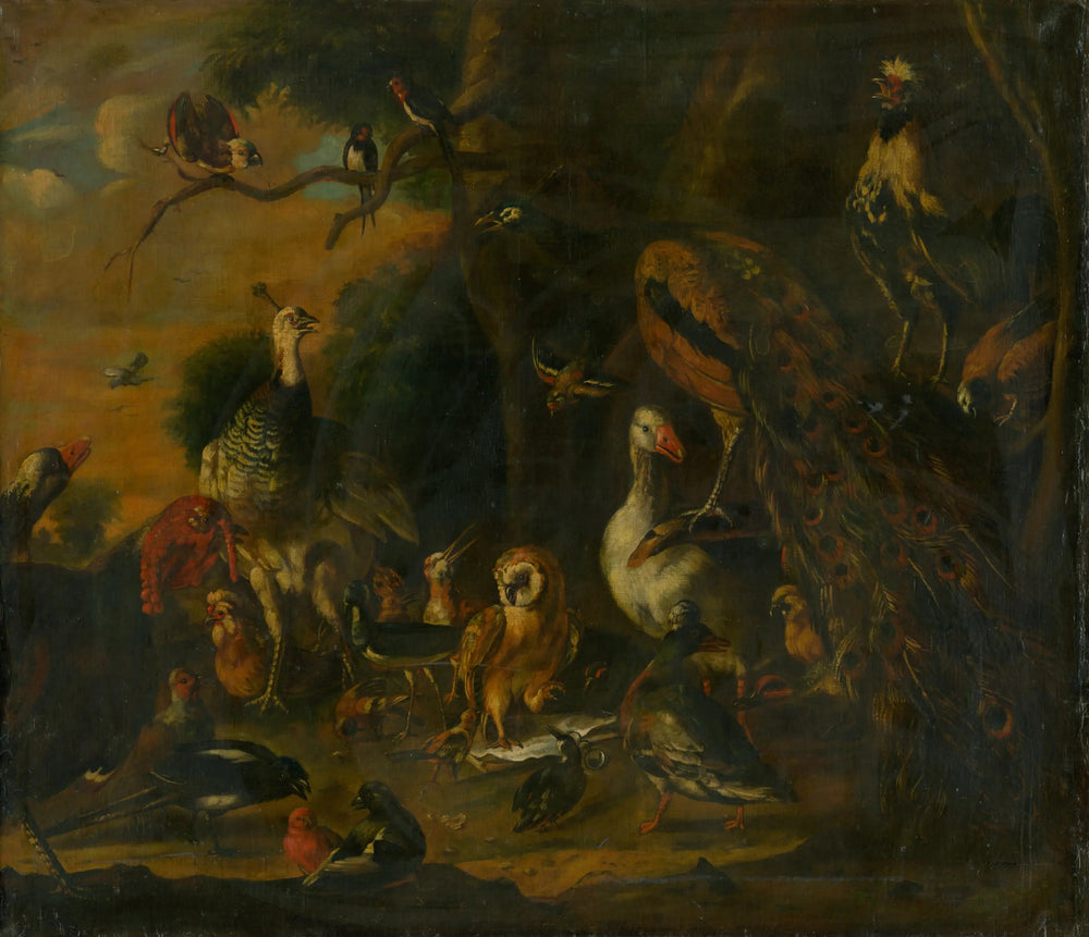 Chaque oiseau chante comme s’il avait un bec - Melchior de Hondecoeter - Alpha Reproduction