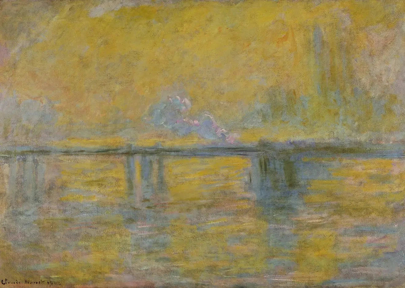 London Bridge (Charing Cross Bridge, London), Claude Monet
