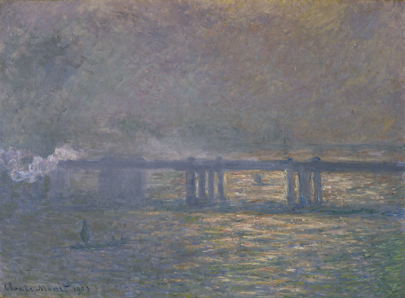 Charing Cross Bridge, train dans la brume W1548 – Claude Monet