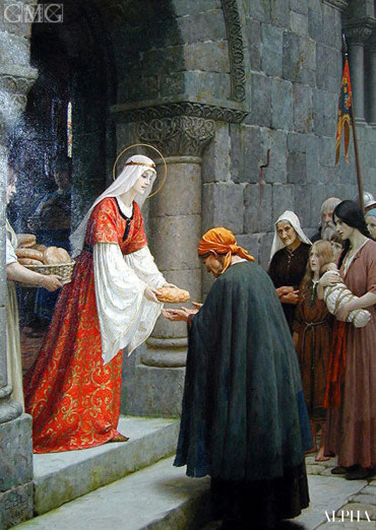 Charité de Sainte Elisabeth de Hongrie - Frederic Leighton Reproductions de tableaux à la peinture à l’huile