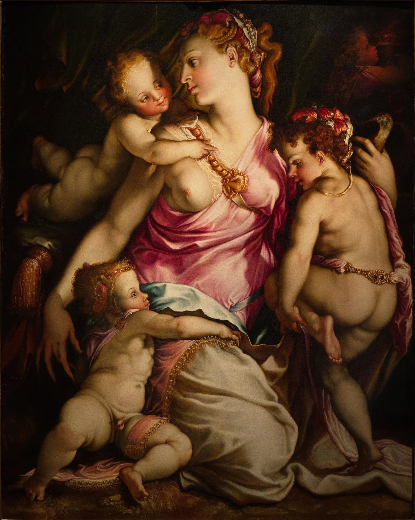 Charité - Francesco Salviati image 1 reproduction de peinture à l’huile