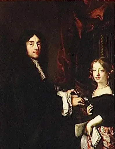 Charles Couperin et la fille du peintre - Claude Lefèbvre