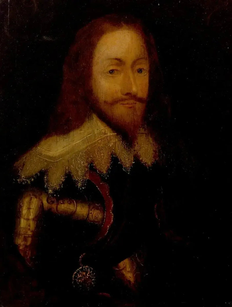 Charles Ier (1600-1649), en armure et portant l'Ordre du Chardon - Antoine van Dyck