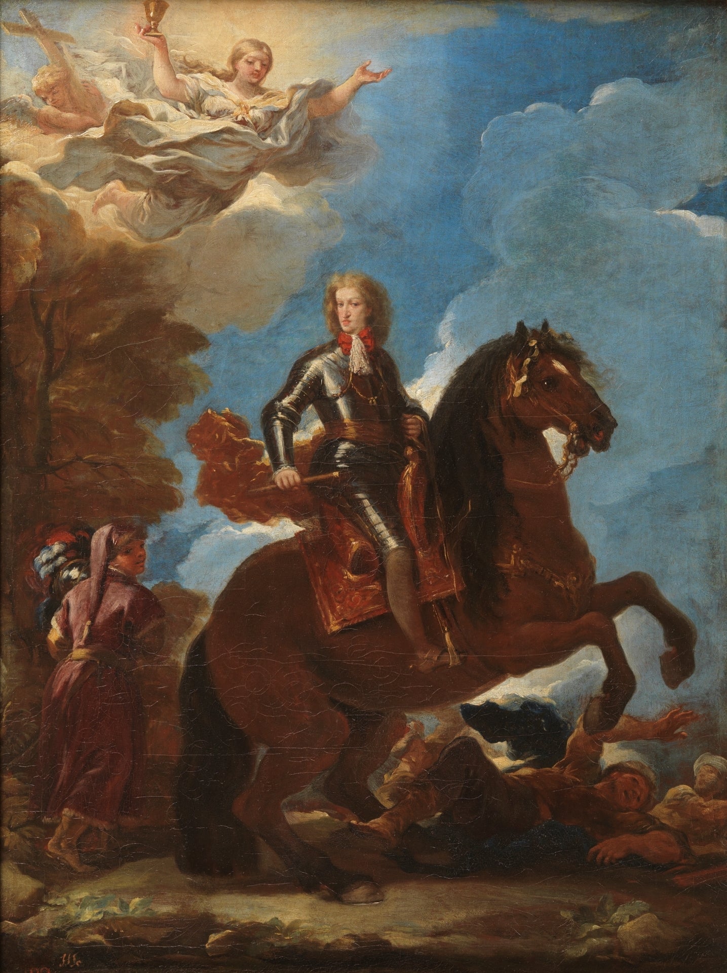 Charles II, roi d'Espagne, à cheval - Luca Giordano