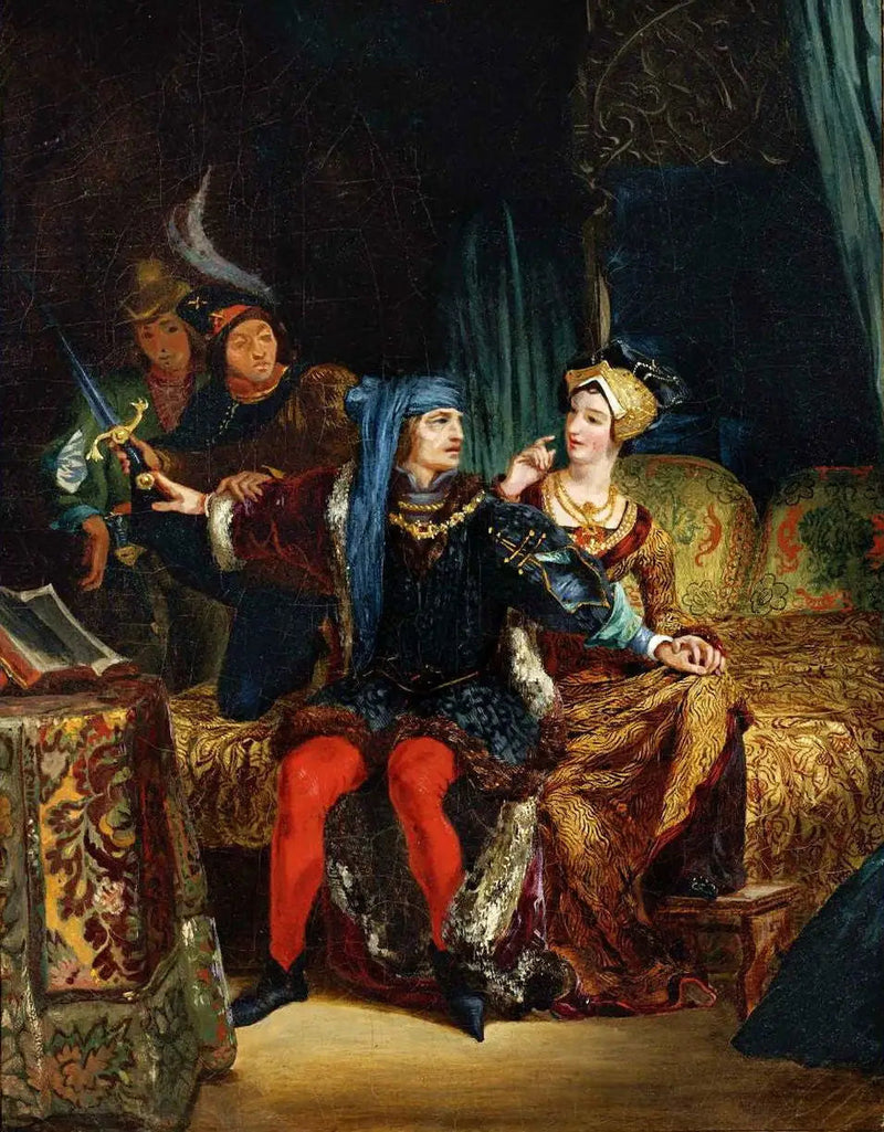 Charles VI et Odette de Champdivers - Eugène Delacroix