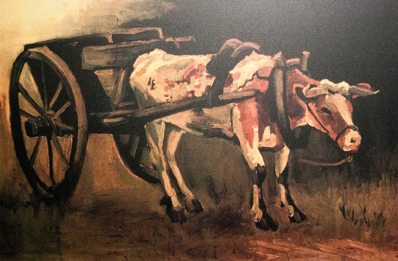 Charrette avec bœuf rouge et blanc, F38 – Van Gogh