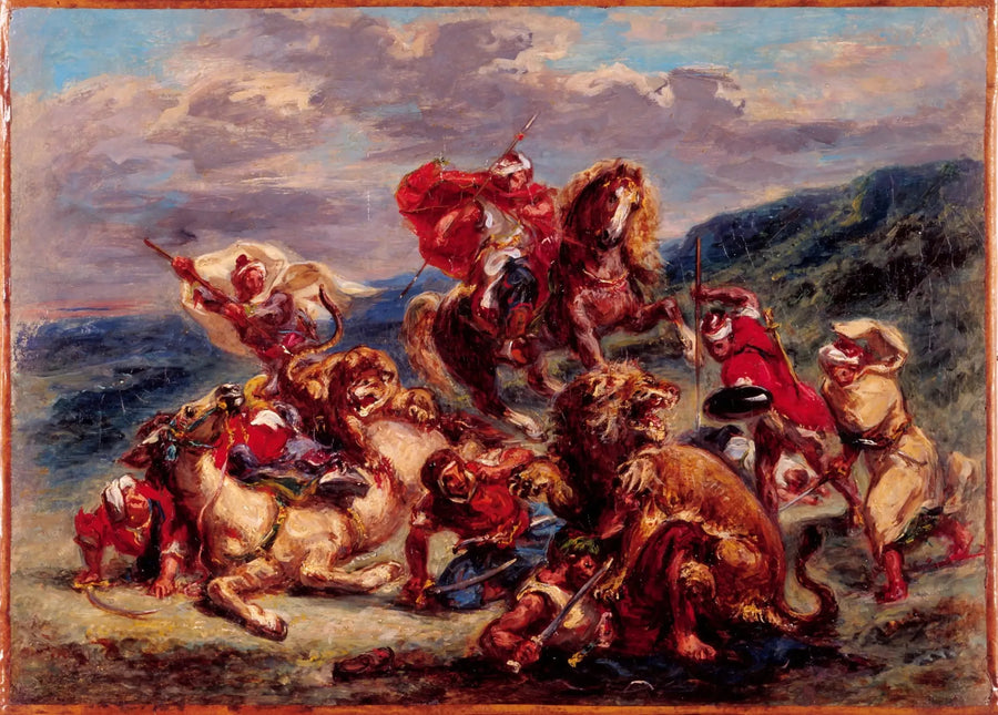 Chasse au lion - Eugène Delacroix