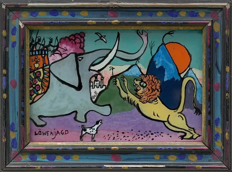 Chasse au lion - Vassily Kandinsky