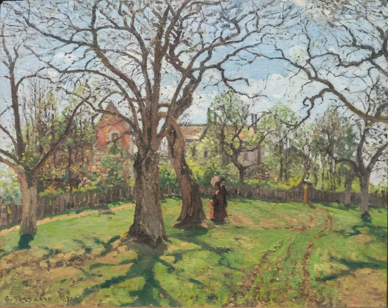 Châtaigniers à Louveciennes au printemps - Camille Pissarro