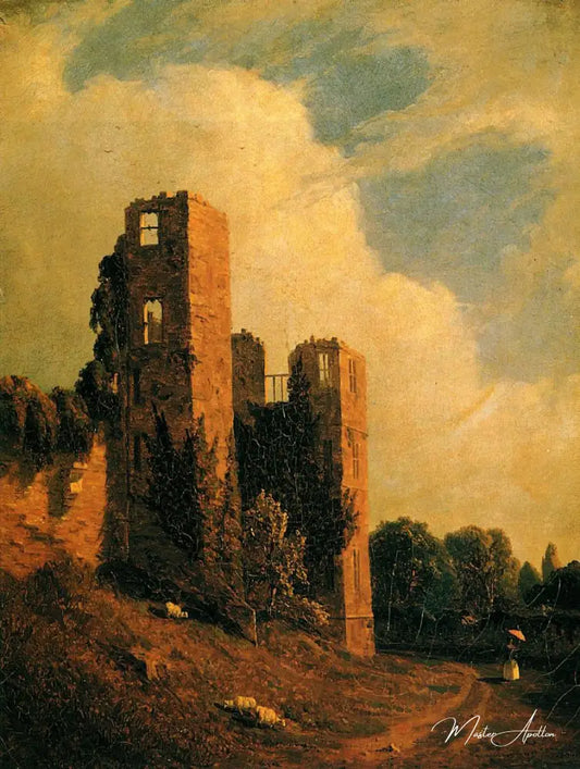 Château de Kenilworth - Sanford Robinson Gifford - Reproductions de tableaux et peintures haut de gamme