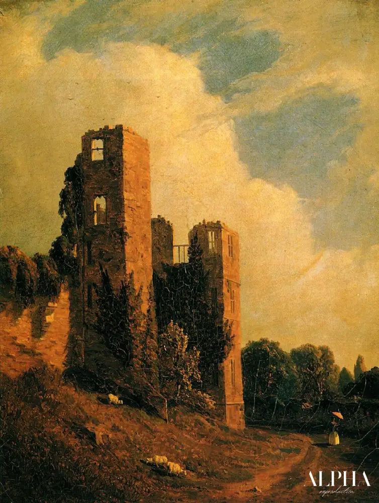 Château de Kenilworth - Sanford Robinson Gifford - Reproductions de tableaux et peintures haut de gamme